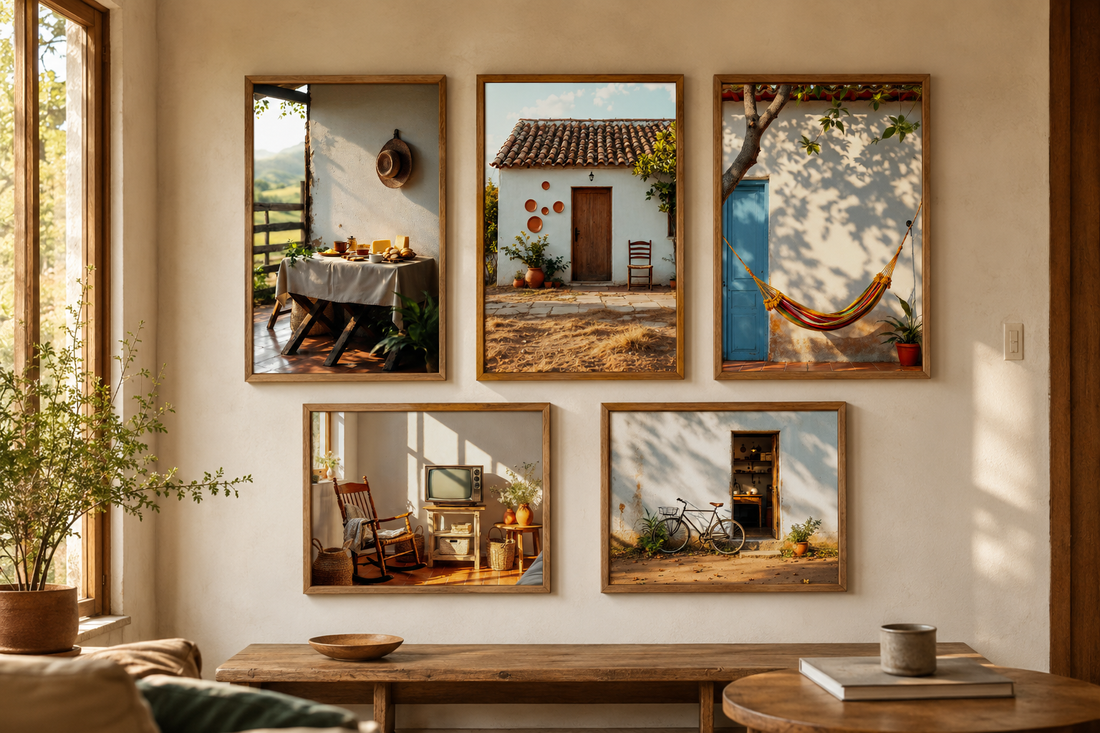 Como escolher quadros para sala sem deixar a decoração pesada