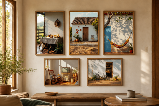 Como escolher quadros para sala sem deixar a decoração pesada